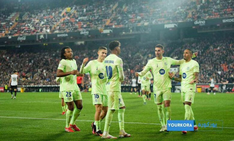برشلونة يختتم مشواره في الليغا بانتصار ساحق على أتلتيك بيلباو بثلاثة أهداف دون رد برشلونة يختتم مشواره في الليغا بانتصار ساحق على أتلتيك بيلباو بثلاثة أهداف دون رد