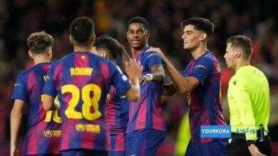 برشلونة يمطر شباك أوليمبياكوس بسداسية ساحقة في دوري أبطال أوروبا