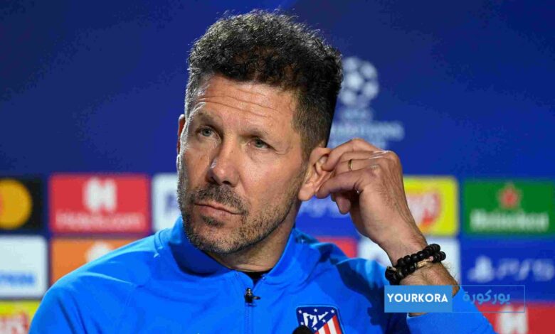 سيميوني يتجنب الإشادة بأتلتيكو مدريد قبل مواجهة البرسا