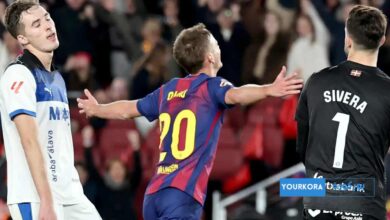 انتصار بثلاثية يمنح برشلونة صدارة الليغا أمام ألافيس