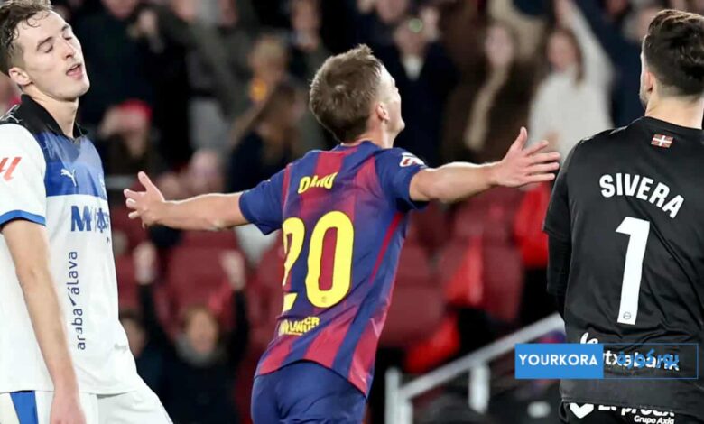 انتصار بثلاثية يمنح برشلونة صدارة الليغا أمام ألافيس