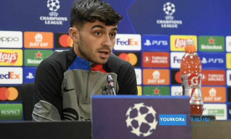 بيدري يعلق على هدف كوندي الثاني في مباراة فرانكفورت بيدري يعلق على هدف كوندي الثاني في مباراة فرانكفورت