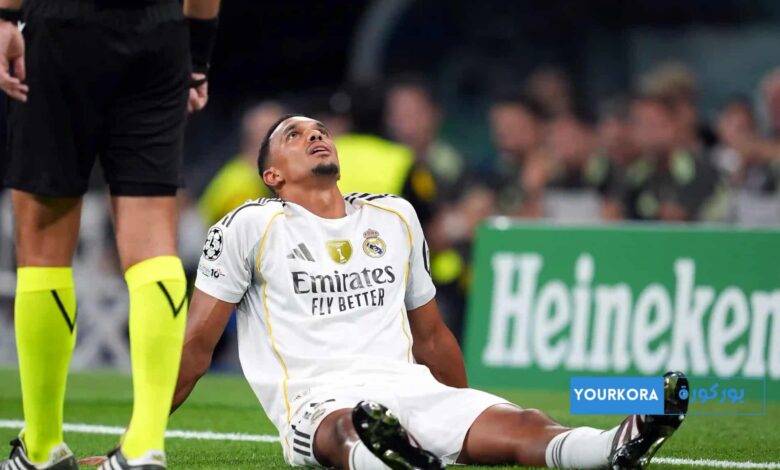 عاجل: ريال مدريد يكشف تفاصيل إصابة أرنولد ومدة غيابه والمباريات التي سيغيب عنها