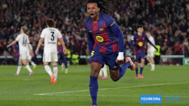 انتصار برشلونة على فرانكفورت بهدفين بدوري الأبطال انتصار برشلونة على فرانكفورت بهدفين بدوري الأبطال