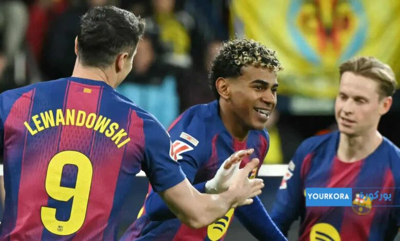 برشلونة يفوز على فياريال ضمن منافسات الدوري الإسباني برشلونة يفوز على فياريال ضمن منافسات الدوري الإسباني