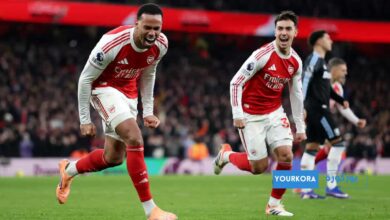 فوز كبير لأرسنال على استون فيلا برباعية بالدوري الإنجليزي