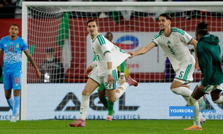 الجزائر تنتزع انتصارًا صعبا أمام الكونغو الديمقراطية