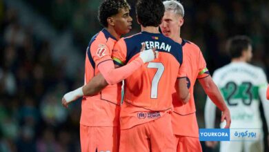 برشلونة يتفوق على إلتشي بثلاثة أهداف مقابل هدف واحد برشلونة يتفوق على إلتشي بثلاثة أهداف مقابل هدف واحد