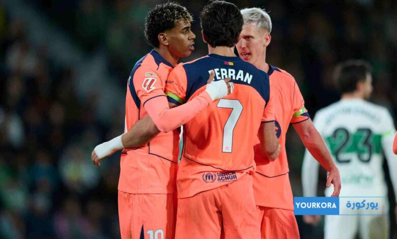 برشلونة يتفوق على إلتشي بثلاثة أهداف مقابل هدف واحد برشلونة يتفوق على إلتشي بثلاثة أهداف مقابل هدف واحد