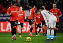 ريال مدريد يتلقى هزيمة مفاجئة أمام أوساسونا