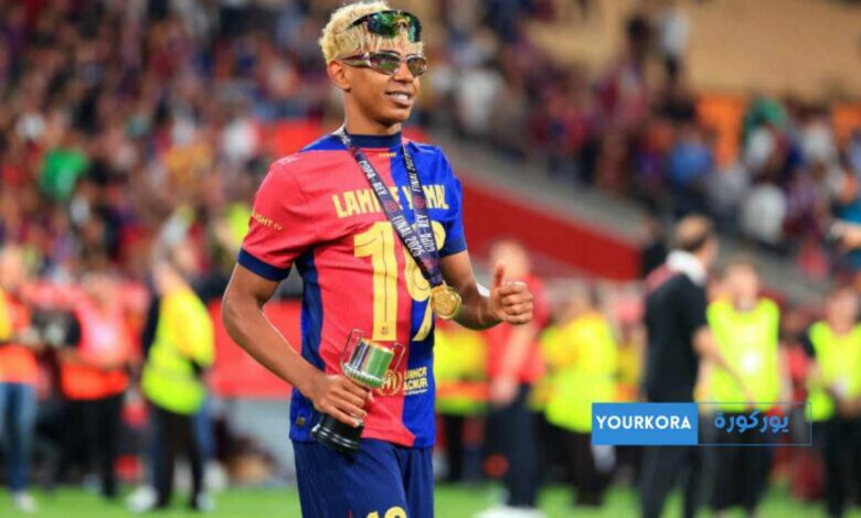 نادي برشلونة يهنئ نجمه لامين يامال بعد فوزه بجائزة جوائز لوريوس العالمية للرياضة