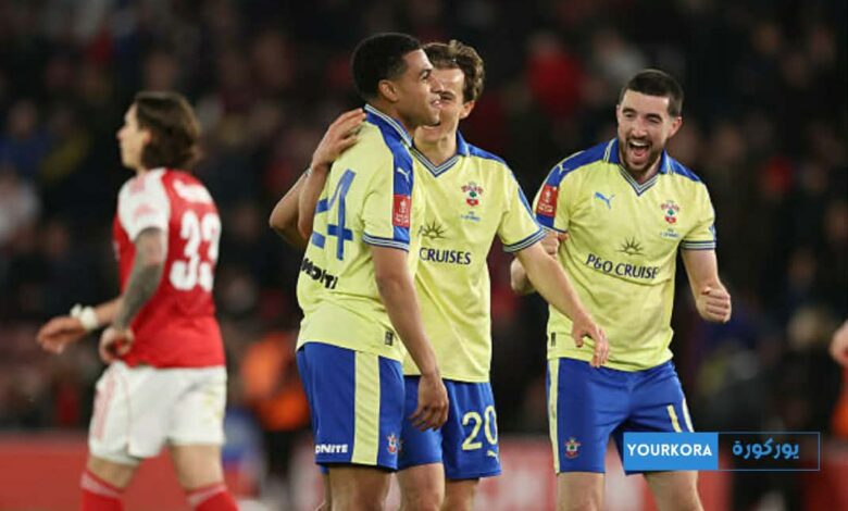 أرسنال يودّع كأس الاتحاد الإنجليزي بعد الخسارة أمام ساوثهامبتون