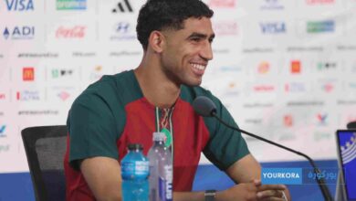حكيمي يرفع التحدي قبل لقاء البرازيل في المونديال حكيمي يرفع التحدي قبل لقاء البرازيل في المونديال
