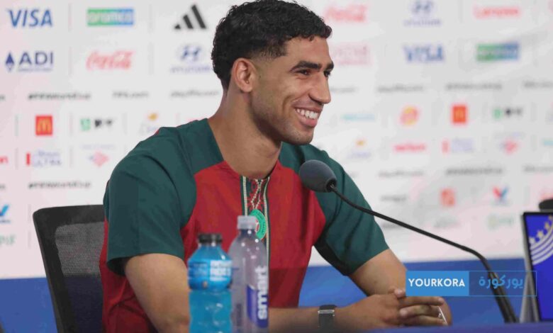حكيمي يرفع التحدي قبل لقاء البرازيل في المونديال حكيمي يرفع التحدي قبل لقاء البرازيل في المونديال